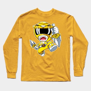 Yellow Ranger Sabertooth Tiger Long Sleeve T-Shirt